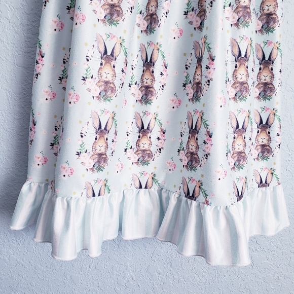 Peter Rabbit‎ Floral Chic Ruffle Mint Easter Dress - Picture 3 of 7